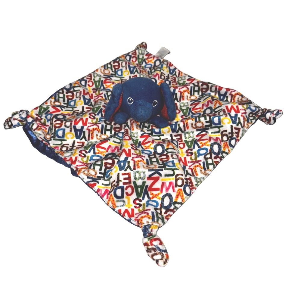 Eric Carle Elephant Security‎ Blanket Lovey Alphabet ABC Colorful Baby Plush Toy